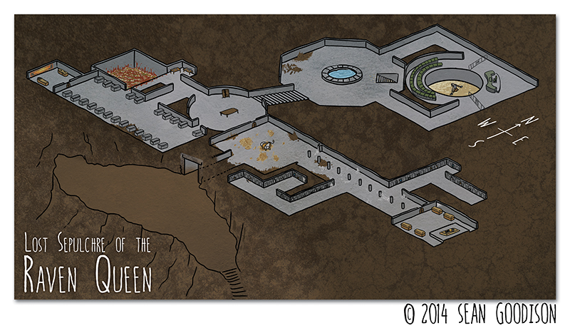 temple of the raven queen map